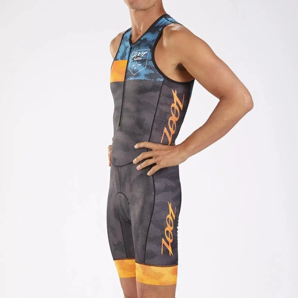 9d gel pad Zoot Велоспорт Триатлон без рукавов костюм на заказ skinsuit велосипед speedsuit велосипед Триатлон бег боди Одежда Набор цельный комбинезон - Цвет: 9d gel pad