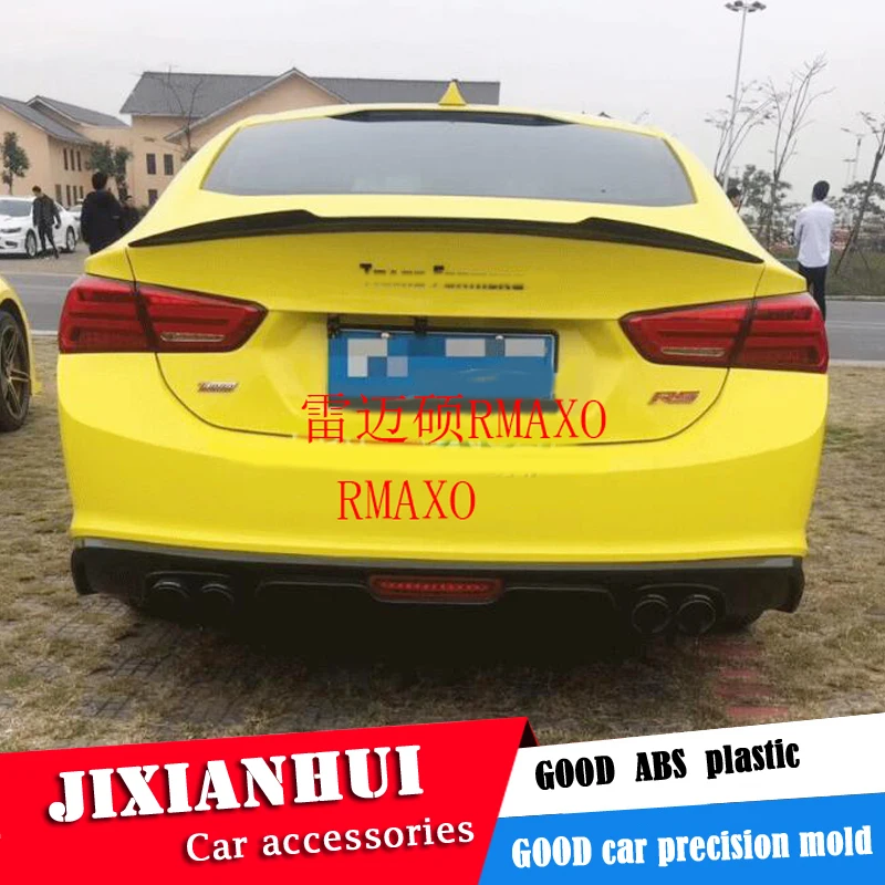Для Malibu XL спойлер 2016-2018 ack ABS Материал заднее крыло автомобиля Цвет задний для