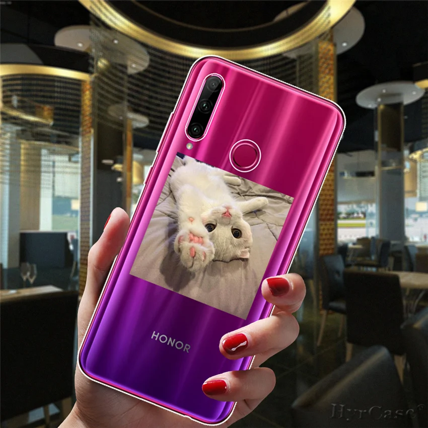 Cute Cartoon Cat Phone Case For Capa Huawei Honor 10i 20i 30i 9 10 20 30 10X Lite Pro 9X 8X 8C Fundas Soft Silicone Cover silicone case for huawei phone Cases For Huawei