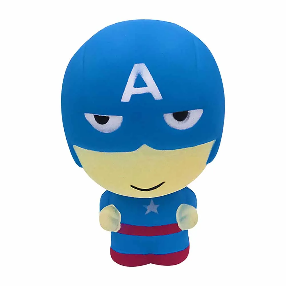 Capitain America Торт мягкий супер герой Человек-паук олень сквиши игрушка сжимает сквиши игрушка сквиши медленно поднимающаяся игрушка для снятия стресса дети - Цвет: Capitain America