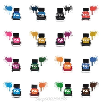 

30ml Glass Smooth Writing Fountain Pen Ink Refill School Student Stationery Office Supplies 16 Colors Au03 20 Dropship