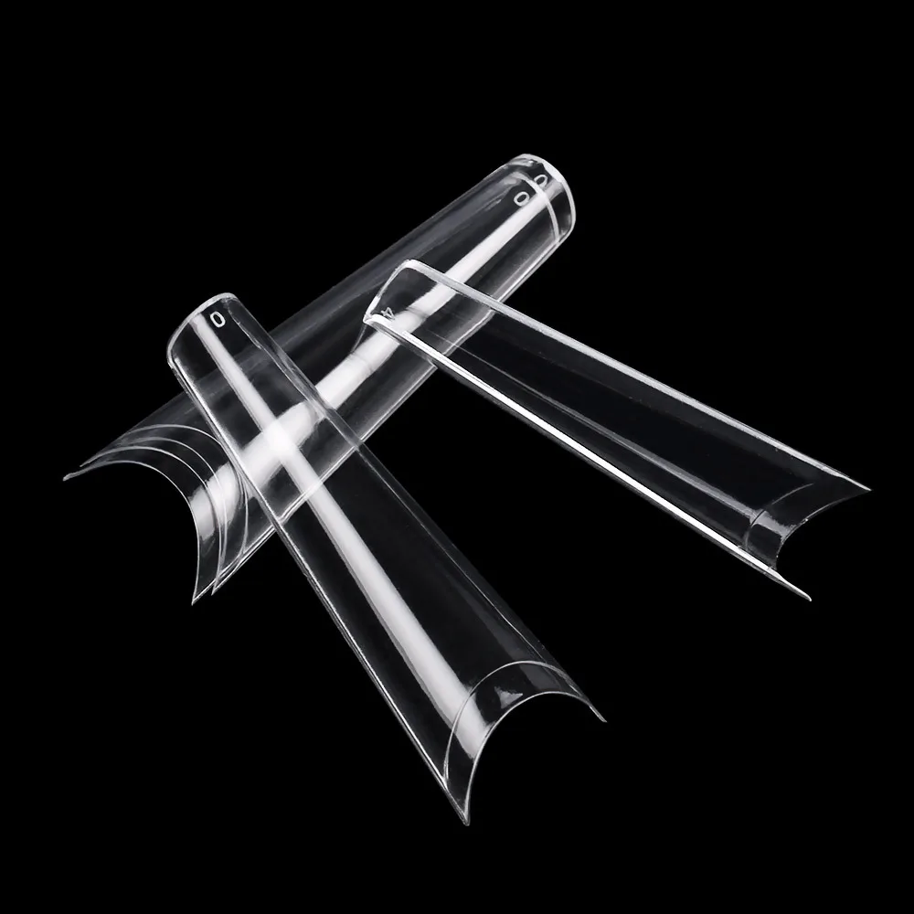 500 Pcs Extra Long C-Curve False Nail Tips DIY Nails Salon Tip Acrylic Transparent Natural Guide Capsule Coffin Artificial Nails 500 Pcs Extra Long C-Curve False Nail Tips DIY Nails Salon Tip Acrylic Transparent Natural Guide Capsule Coffin Artificial Nails