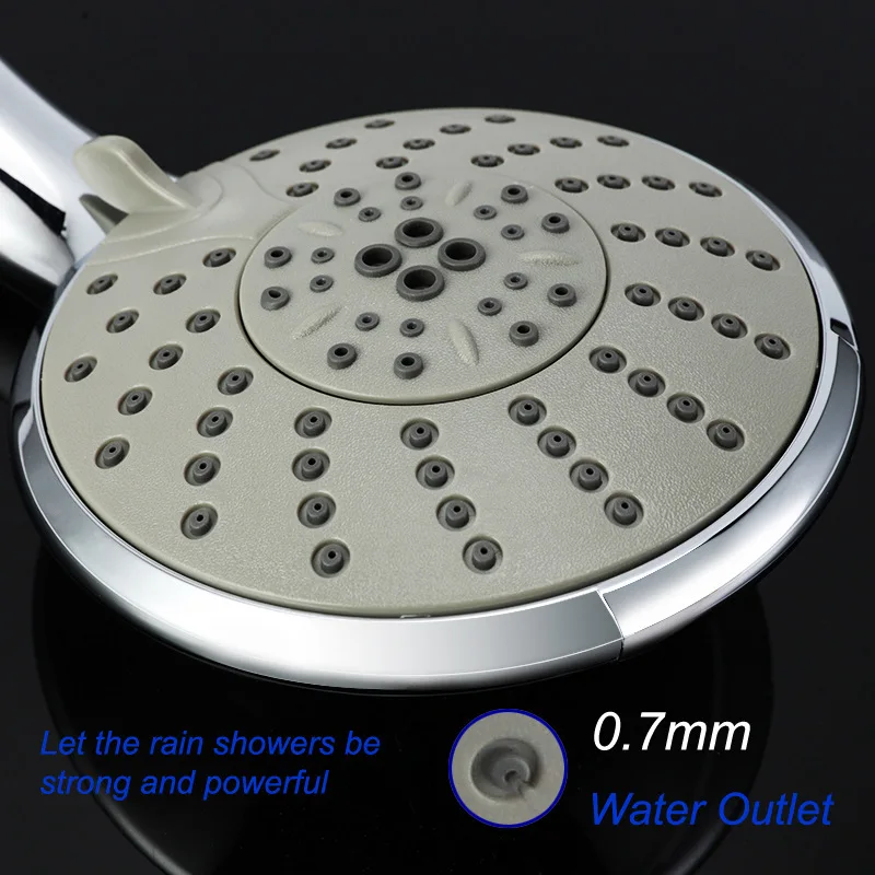 Ручной душ электрический OEM душ гальванопластика ABS 7 функция Кислородное давление Водосберегающие насадки для душа
