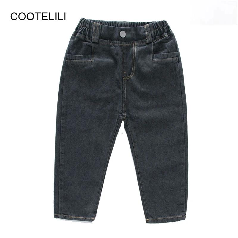 

Джинсы COOTELILI для маленьких девочек, весенние штаны 2021, джинсовая одежда для девочек, детские длинные ковбойские хлопковые детские брюки, одежда для подростков