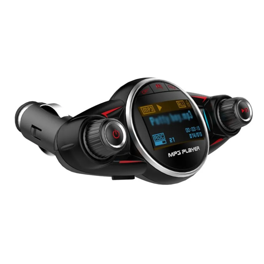 Автомобильный беспроводной Mp3 передатчик автомобильный Fm Tf карта музыкальный плеер телефон Hands-Free профессиональный модный портативный
