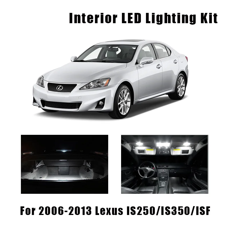 14 шт. лампы головного света для салона автомобиля Lexus IS250 IS350 ISF 2006-2013 | Автомобили и