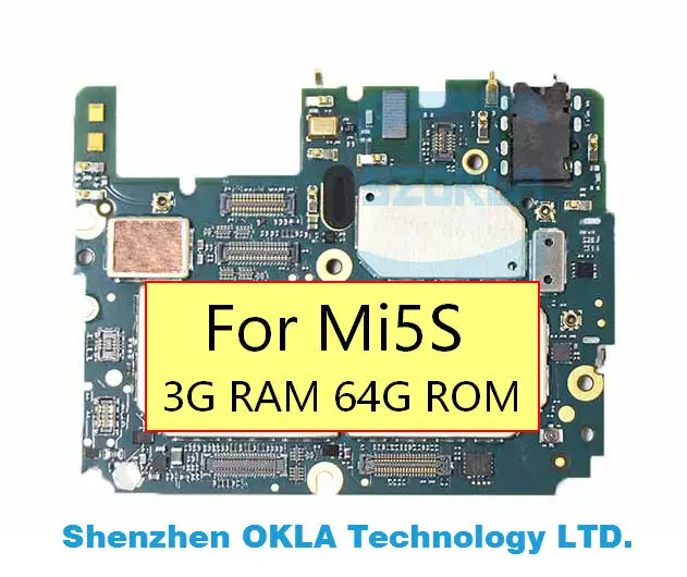 Материнская плата для xiaomi Mi5s Mi 5S 3G RAM 64G ROM 4G 128G 1 шт. Замена материнской платы |