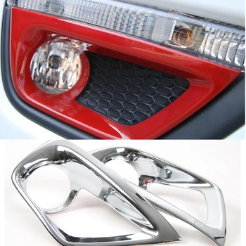 

10 Sets ABS Car Front Fog Light Frame Cover Decoration Car Head Frog Light Trim Sticker for JEEP Compass 2017 2018
