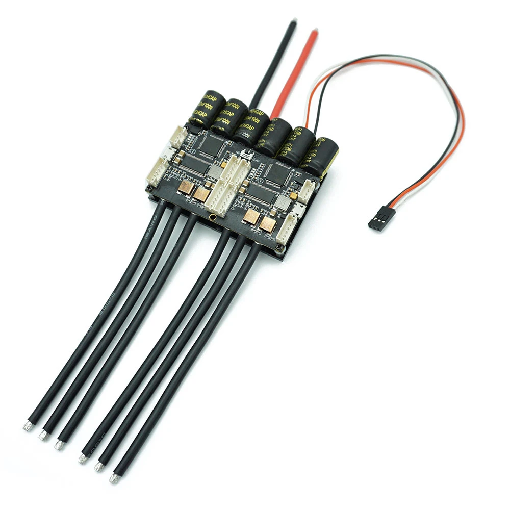 Двойной FSESC4.20 100A ESC w/BEC анодированный алюминиевый радиатор для электрического скейтборда радиоуправляемого автомобиля дрона E-bike E-scooter Robot