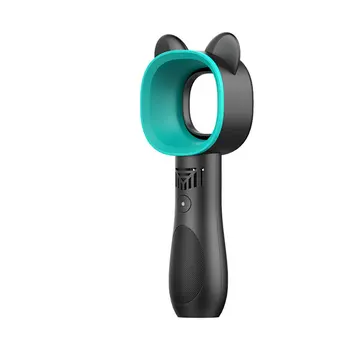

Cute Cat Outdoor Usb Rechargeable Fan Portable Bladeless Fan Handheld Mini Cooler No Leaf Handy Cooling Fan
