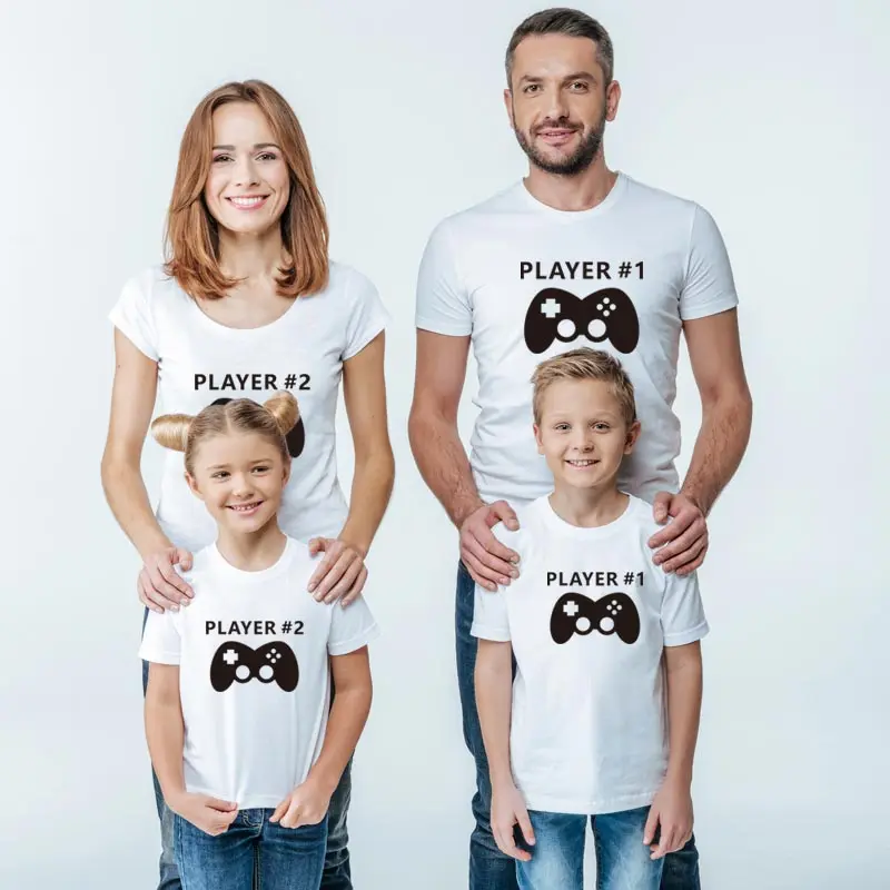 Новое поступление 2019 Семейный комплект для отца мамы дочки и сына одежда