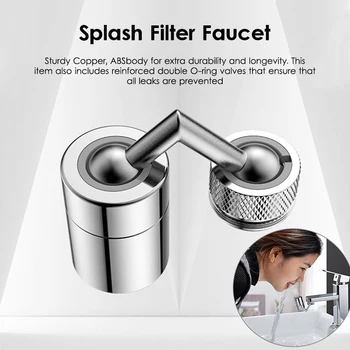 

Universal Splash Filter Faucet Sprayer Diffuser Water Splash Faucet Extension Extender For Kitchen Bubbler Water Saving Sprayer