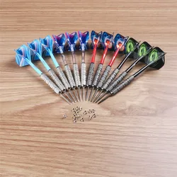 Set CyeeLife Steel 20 Tip shafts(4 Colors),Black&Sliver Darts with Dart Grams Set PVC Darts Barrels,Home Darts Set 20 Grams with