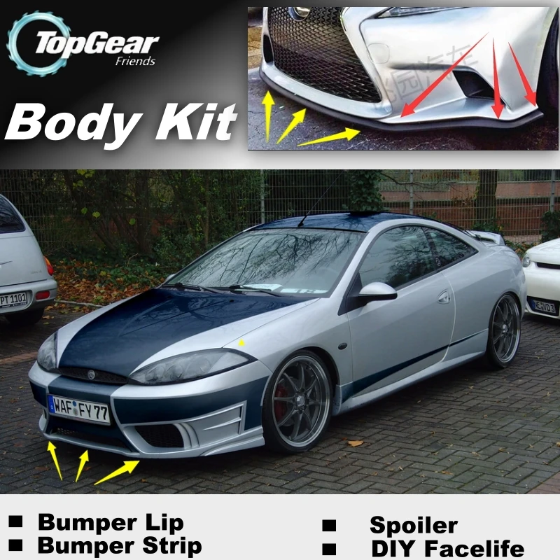 Бампер для губ Ford Cougar 2015 передний спойлер юбка TopGear вентиляторы тюнинг