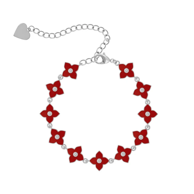 OYB new Korean style four-leaf clover zircon bracelet ladies fashion classic bracelet four-leaf flower jewelry number 20