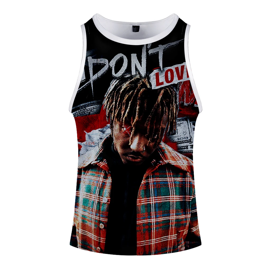 Juice WRLD Harajuku топы,, хип-хоп Модные топы, забавная уличная одежда Post Malone для мужчин и женщин, летняя майка Juice WRLD