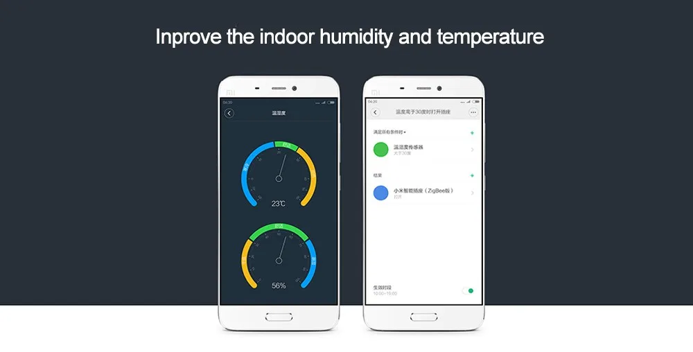 Xiaomi Mijia датчик температуры и влажности Интеллектуальный умный датчик температуры и влажности управление через приложение Mihome Zigbee соединение