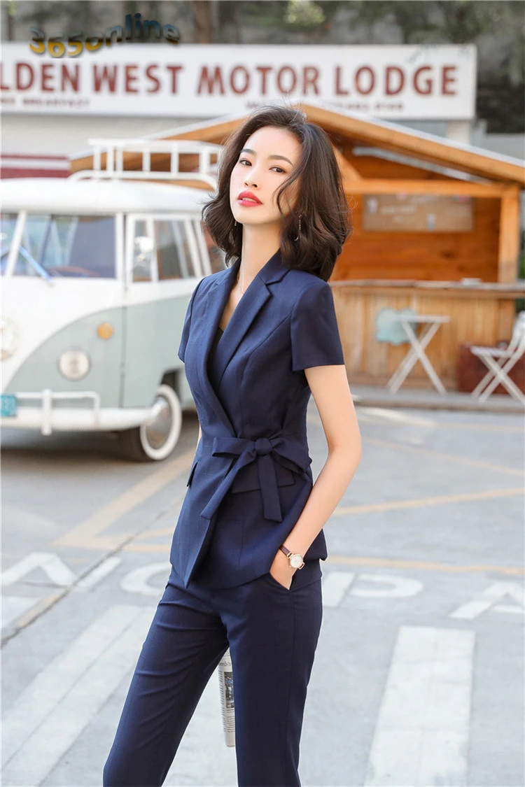 Ensemble Tailleur Femme Veste Tailleur Manche Ouverte Ensemble