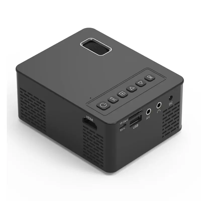 UC26 кнопочный мини-проектор с пунктом 1080P Full HD для домашнего Mulitmedia Кино Портативный USB AV TF HDMI проектор