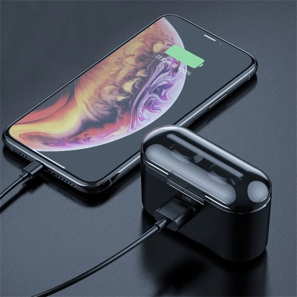Mosunx Bluetooth гарнитура TWS наушники Беспроводная Bluetooth гарнитура стерео гарнитура Bluetooth гарнитура с микрофоном Мобильная мощность