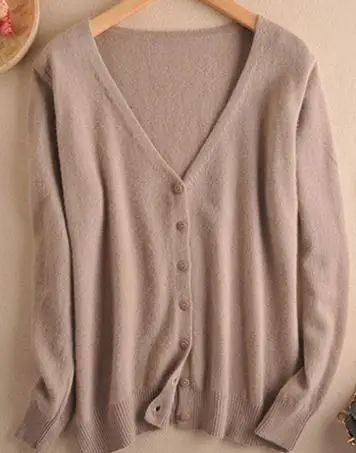 Vneck Color 3 Горячая Распродажа, мягкие свитера, куртки для женщин, кашемир и шерсть, вязаные Джемперы, 12 цветов, женские кардиганы, зима/осень, трикотаж - Цвет: Vneck Color 3