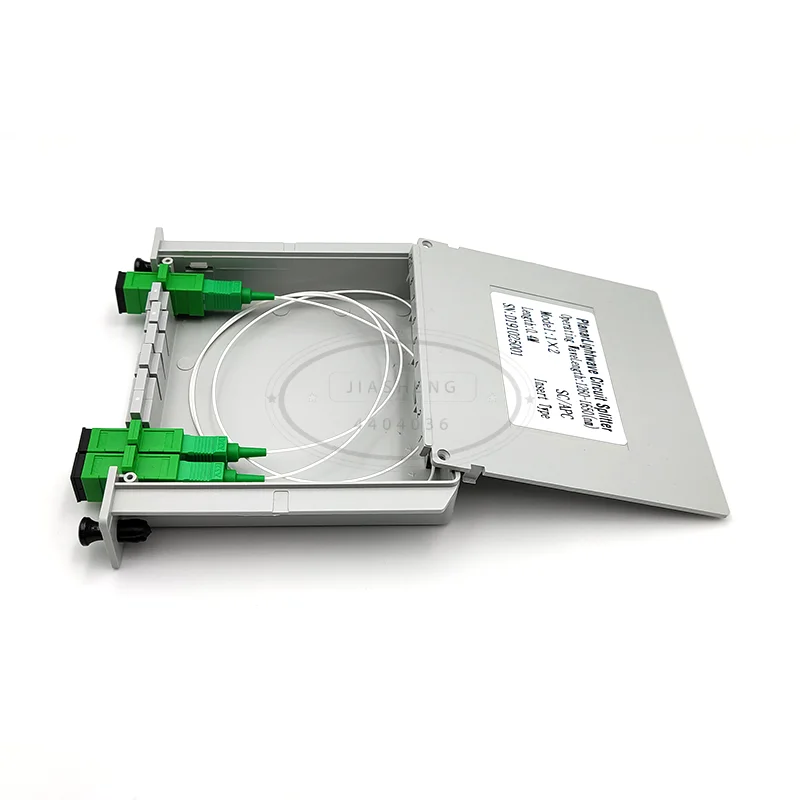 

SC APC PLC 1X2 Fiber Optical splitter FTTH PLC Splitter box Free Shipping