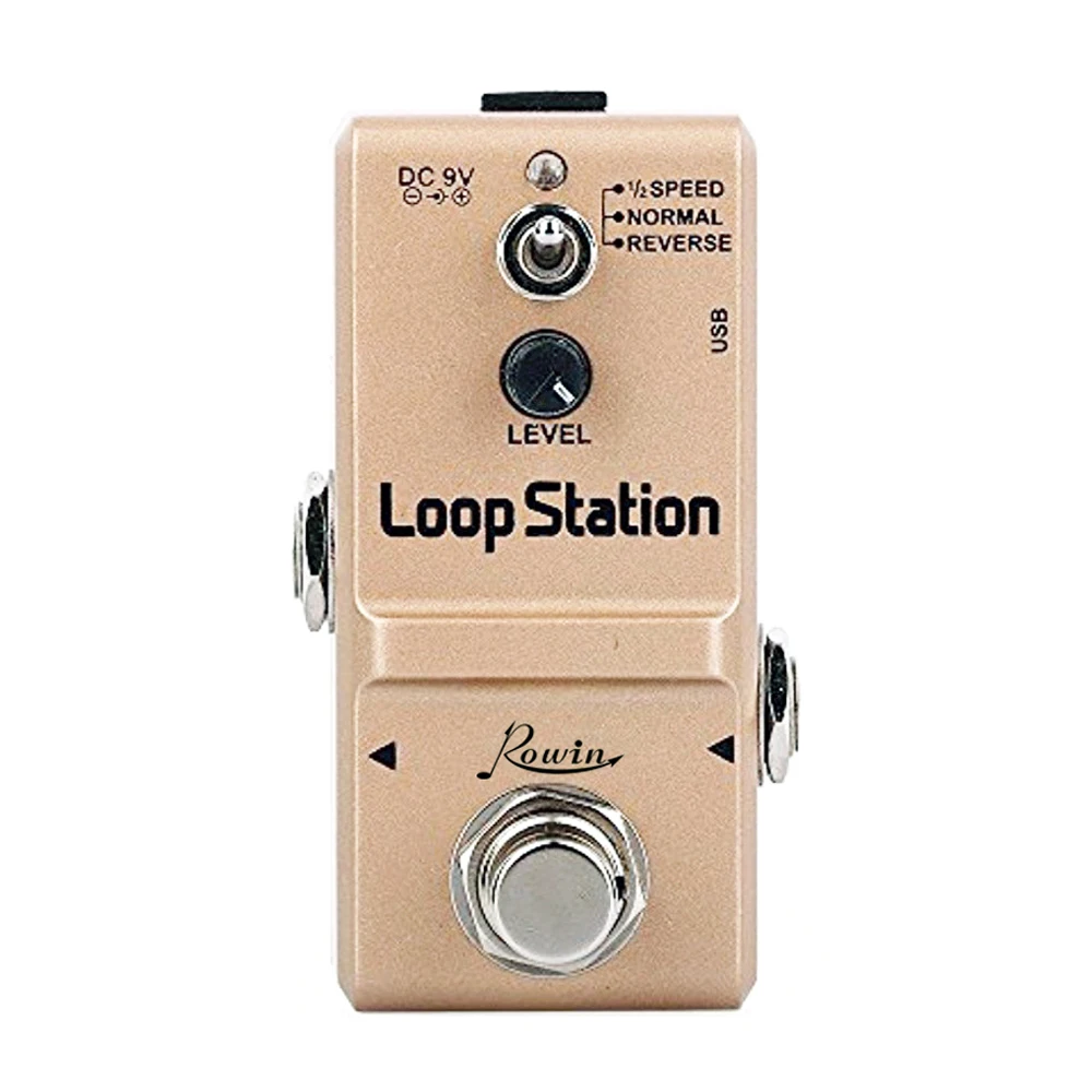 Rowin LN-332S гитара Мини петля станция педаль Looper Эффект педали для электрогитары 10 мин запись неограниченное 3 режима