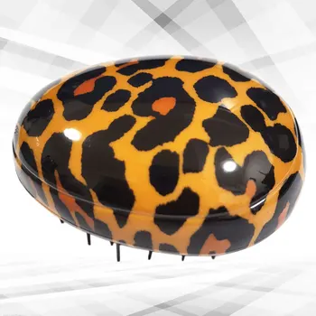 

1Pc Leopard Pattern Salon Hair Massage Comb Anti-static Scalp Comb Detangling Hair Brush for Curly and Tangled Hair(Leopard)