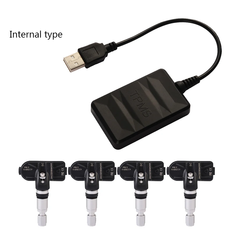  Sensor de presión de neumáticos TPMS para Android Car Radio Player Sistema de Monitoreo de presión 
