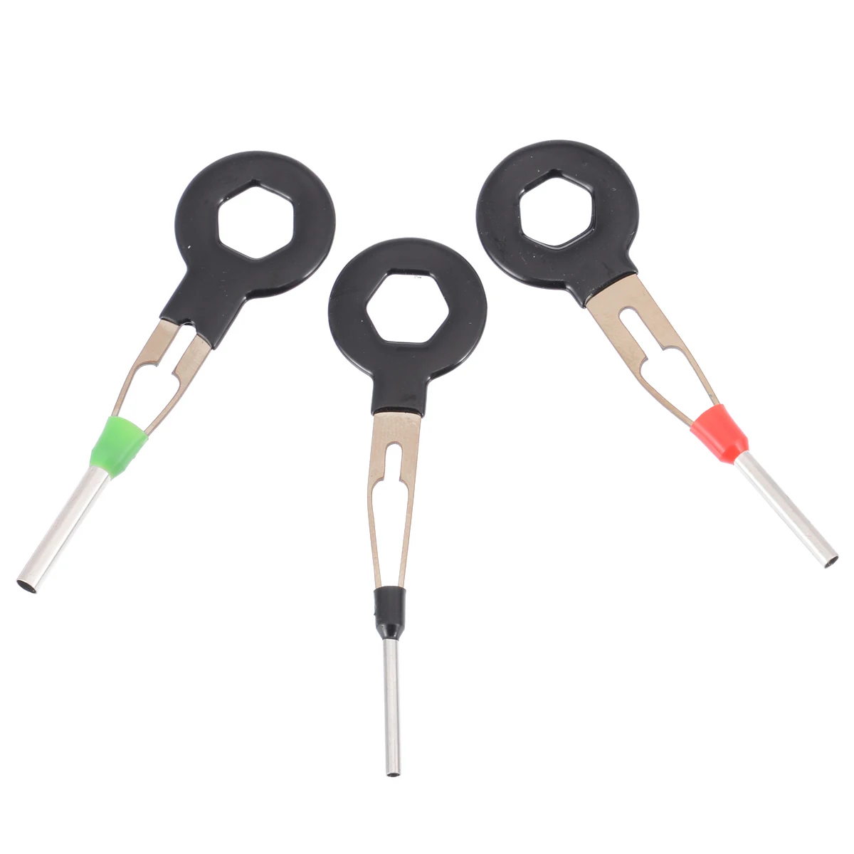 MAYITR 11pcs/set Aluminum Alloy Wiring Crimp Connector Pin Key Car Electrical Terminal Removal Key Tool Kit