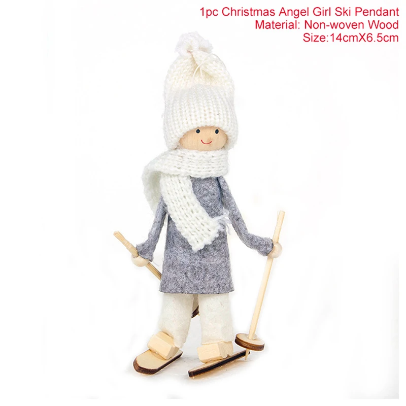 Hat doll style 5 QIFU, рождественские куклы-ангелы, рождественские украшения для дома, Navidad, Санта Клаус, Рождественские елочные украшения, натальные подарки - Цвет: Hat doll style 5