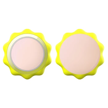 

Smart Mask Treatment Device Face Mask Red Blue Green Light Ion Mask Instrument Therapy Skin Care Beauty Facial Machine(Yellow)