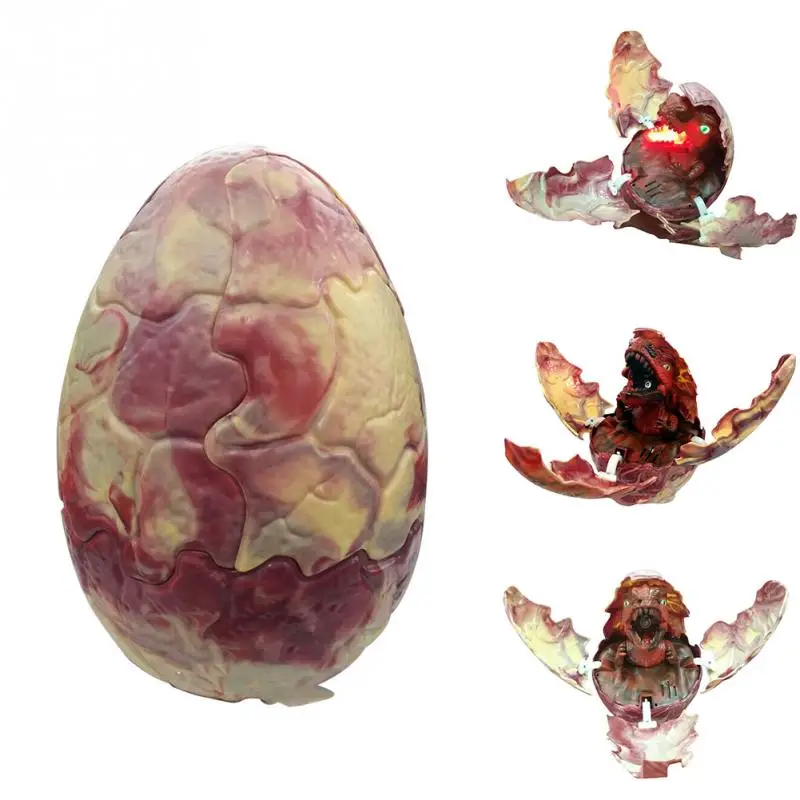 Voice Control Light Hatching Spray Dinosaur Egg Funny Plastic Christmas Toys