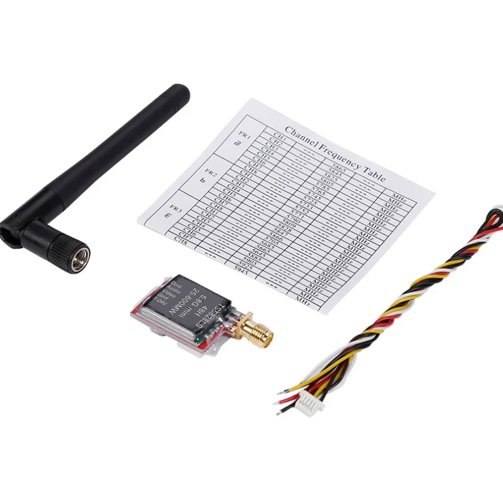 

TS5828LS 5.8G Mini 25-600MW 48CH RP-SMA Power Adjustable Switchable AV Wireless FPV Transmitter