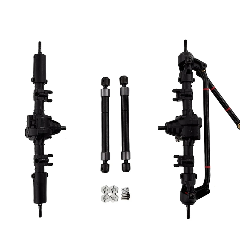 

RC Car Front Rear Axle With Transmission Shaft Combiner for 1:10 RC Crawler Axial SCX10 II 90046 90047 Upgrade Parts