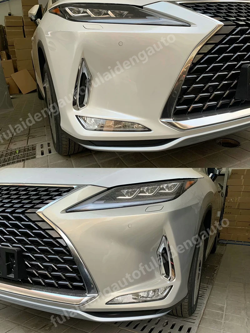 2 шт. для Lexus RX300 RX450H ABS хром передние противотуманные фары крышка лампы отделка автомобиля аксессуары для укладки