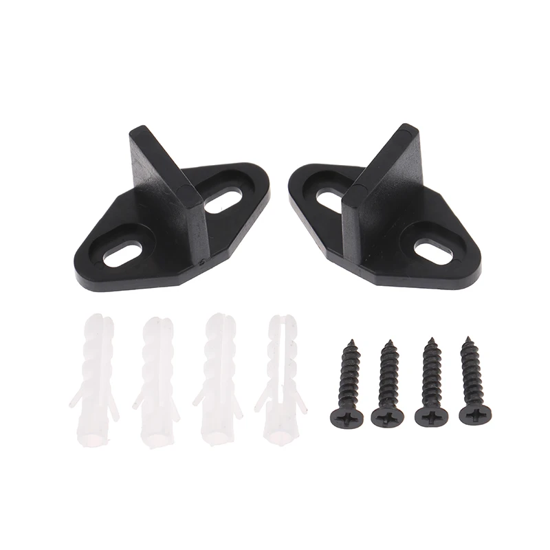 2set Sliding Barn Door Bottom Wall Mounted Floor Guide Home Furniture Door Roller Guide Swing Stopper With Screw