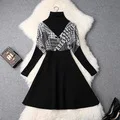 Посылка, платье до бедра, 3xl, весна, новинка, женское платье-карандаш с бисером, Ретро стиль, вечерние платья размера плюс, Женские винтажные офисные платья, летние платья