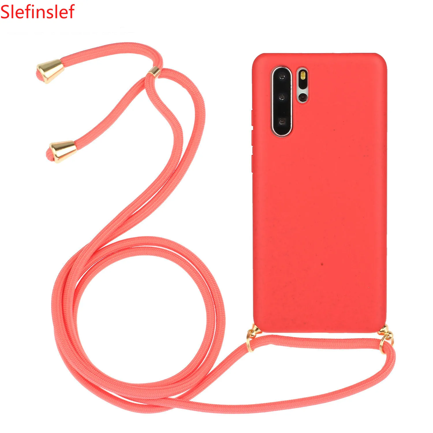 Роскошный чехол из пшеничной соломы для телефона Huawei P30 Pro Lite с ремешком мягкий