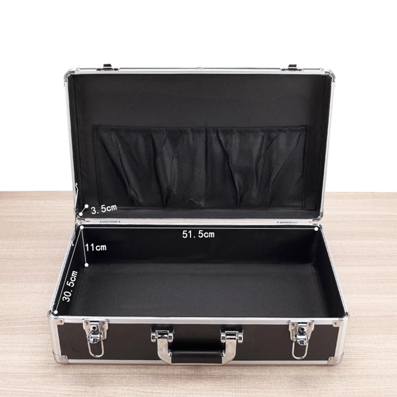 530x320x160 мм Корпус для инструментов из алюминиевого сплава портативное оборудование ящик для инструментов ящик для хранения чемоданов открытый безопасный ящик для инструментов