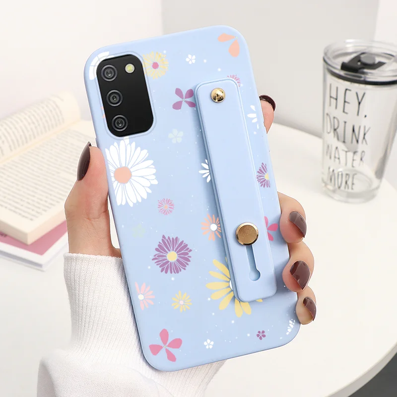 silicone case samsung Dây Đeo Cổ Tay Silicone Mềm Khủng Long Dễ Thương Trường Hợp Dành Cho Samsung Galaxy Samsung Galaxy A02s Một 02 S Ao2s Tay Giá Đỡ Đứng Dành Cho một 02 S 6.5" silicone cover with s pen Cases For Samsung