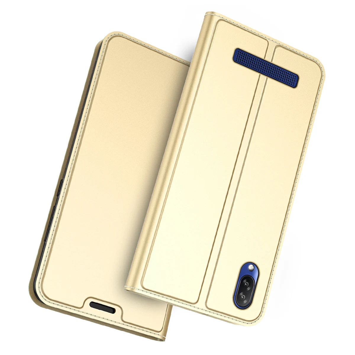 For Doogee Y8C Case Luxury Leather Protective Wallet Shell Shockproof Flip Stand Cover For Doogee Y8C Case Card Slot