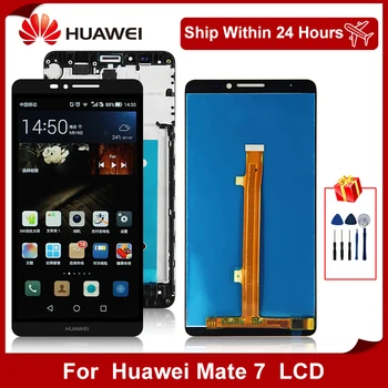 

6.0" For Huawei Mate 7 LCD Display Touch Screen Digitizer Assembly With Frame For HUAWEI MT7 MT7-TL10 MT-L09 Replacement Parts