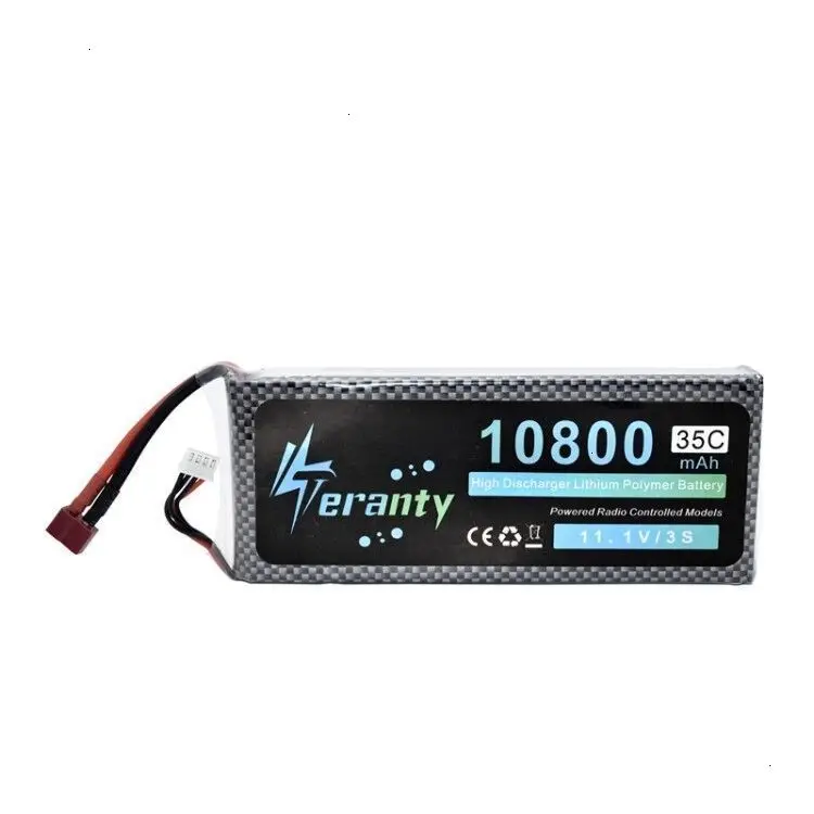 Обновленная батарея 11,1 v 10800maH 35C Lipo для RC Quodcopter автомобилей лодки Дрон запасные части 3s 10000mah 11,1 v перезаряжаемые батареи