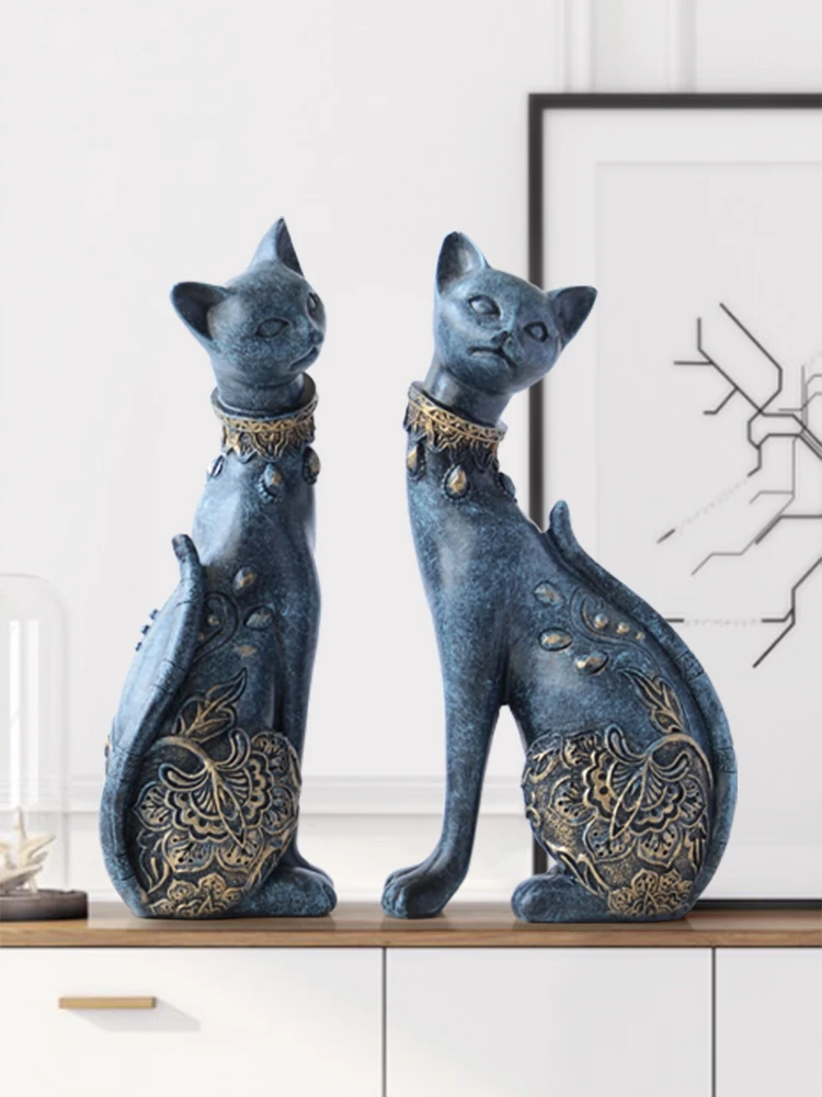 

Modern Simple Home Gift Decoration Creative Living Room Porch Cat decoration Northern Europe Desktop Decoration