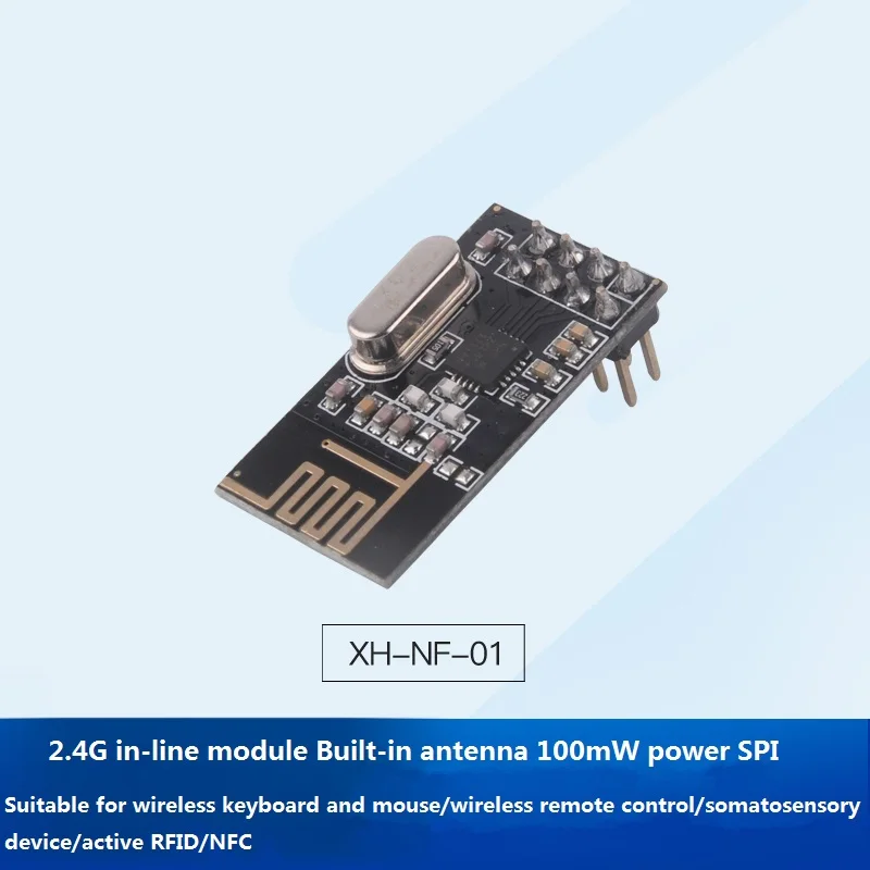 DOITING XH-NF-01 Wifi Module 2.4G Wireless Module 100mW Power SPI Interface IoT Module Direct Insertion Built-In Antenna