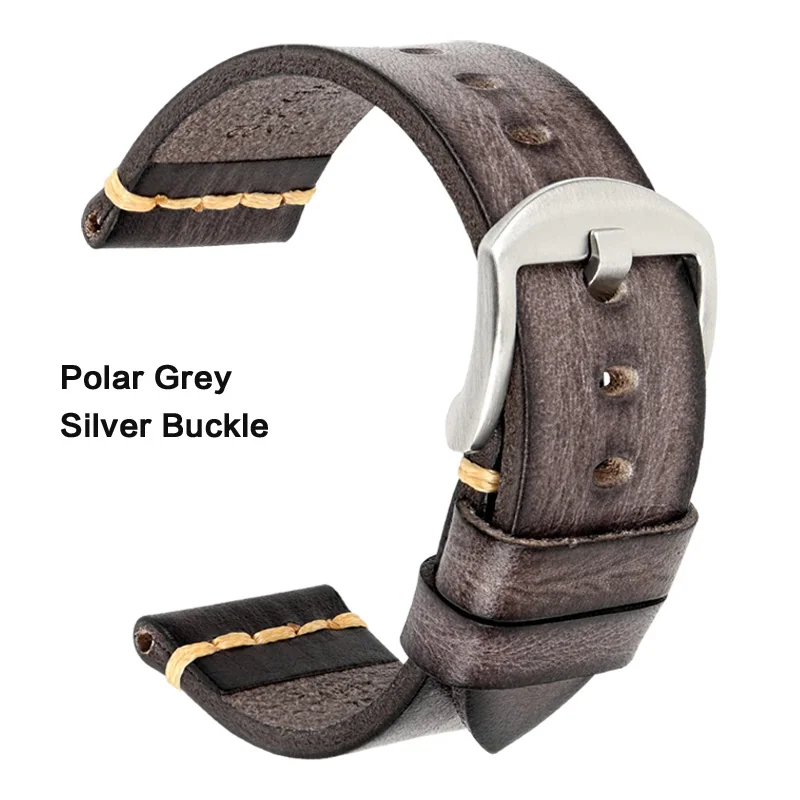 Handmade Vintage Calfskin Leather Watch Strap