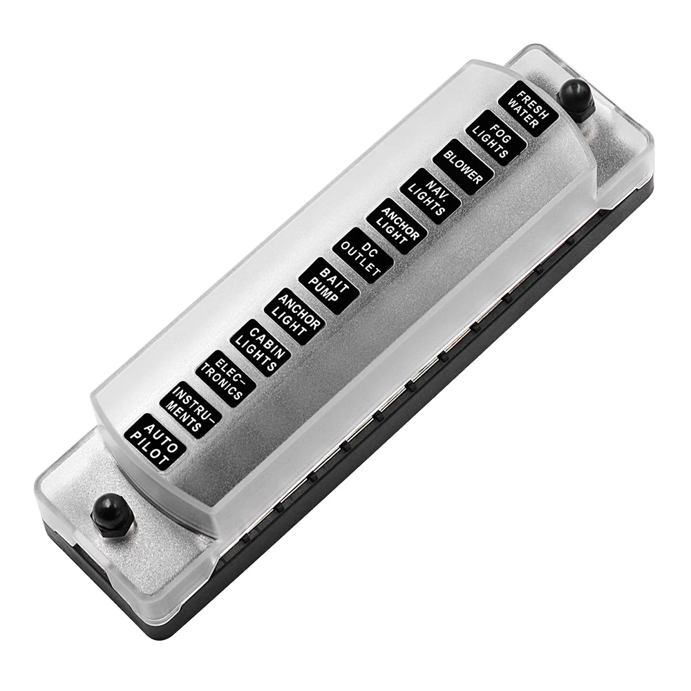 12 способ DC12V-32V автомобильный лопастной блок держатель с винтовой гайкой терминал предохранитель коробка держатель для автомобиля грузовик автомобиль морской лодки