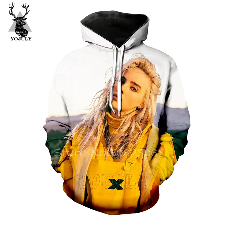 Billie eilis толстовки странные вещи lil peep Мужская Толстовка Зимняя Толстовка Белый 3D Harajuku белый уличные толстовки 32