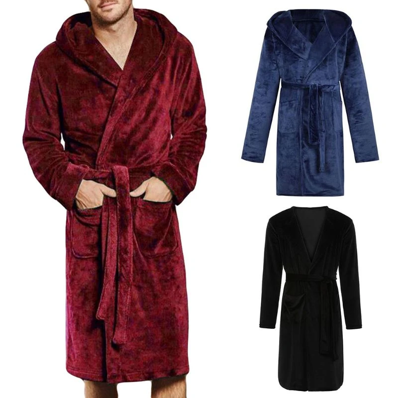 mens towelling bathrobe